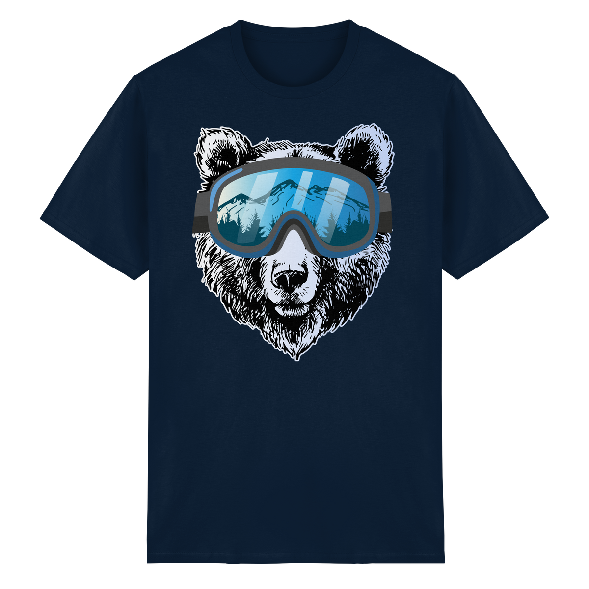 Orso Ski - T-Shirt unisex in cottone biologico