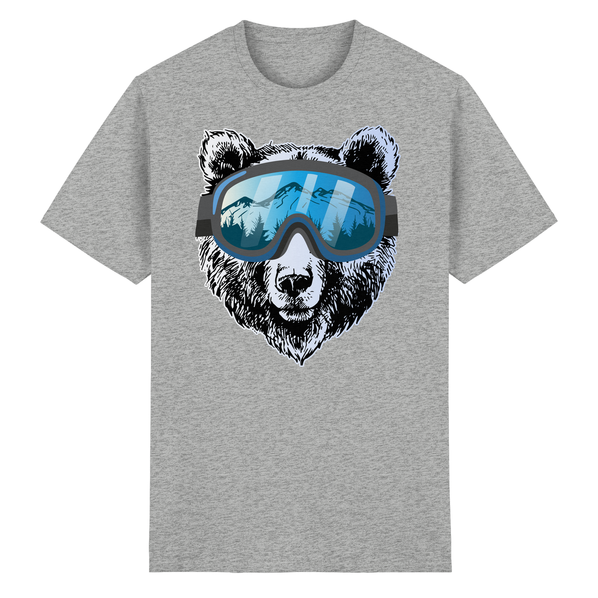 Orso Ski - T-Shirt unisex in cottone biologico