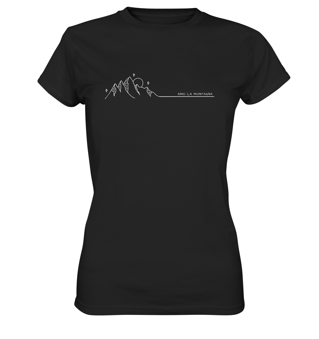Amo la montagna semplice - Ladies Premium Shirt