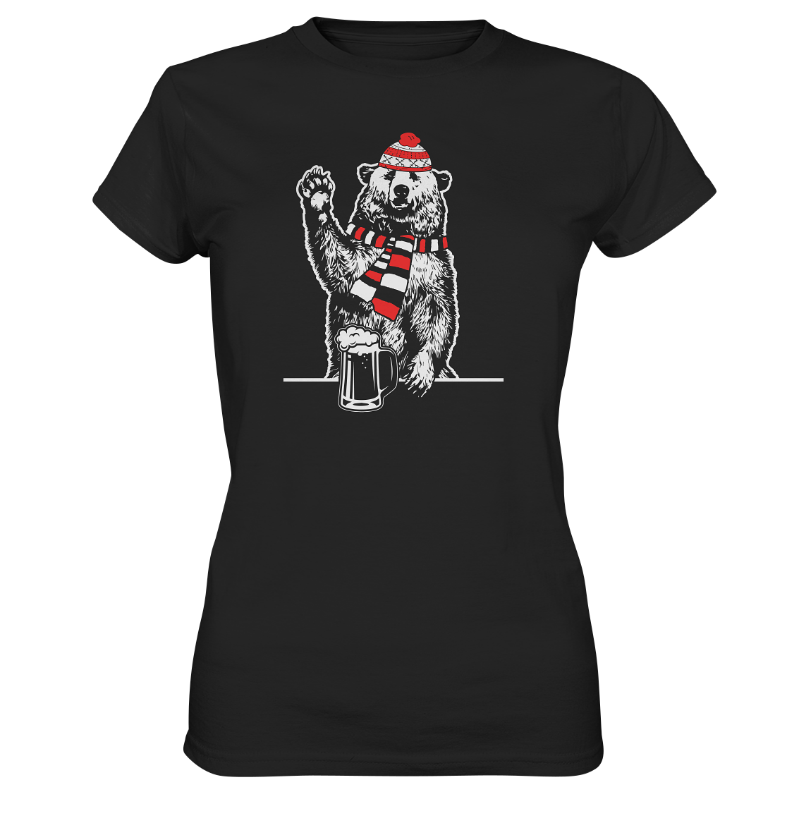 Bear with beer - Women's Premium Organic T-Shirt
