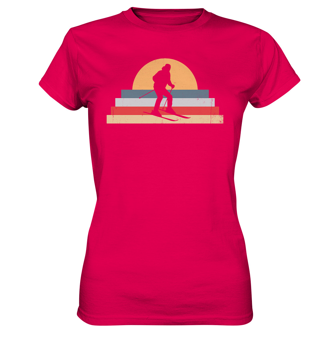 Ski sunset - Women's Premium Organic T-Shirt