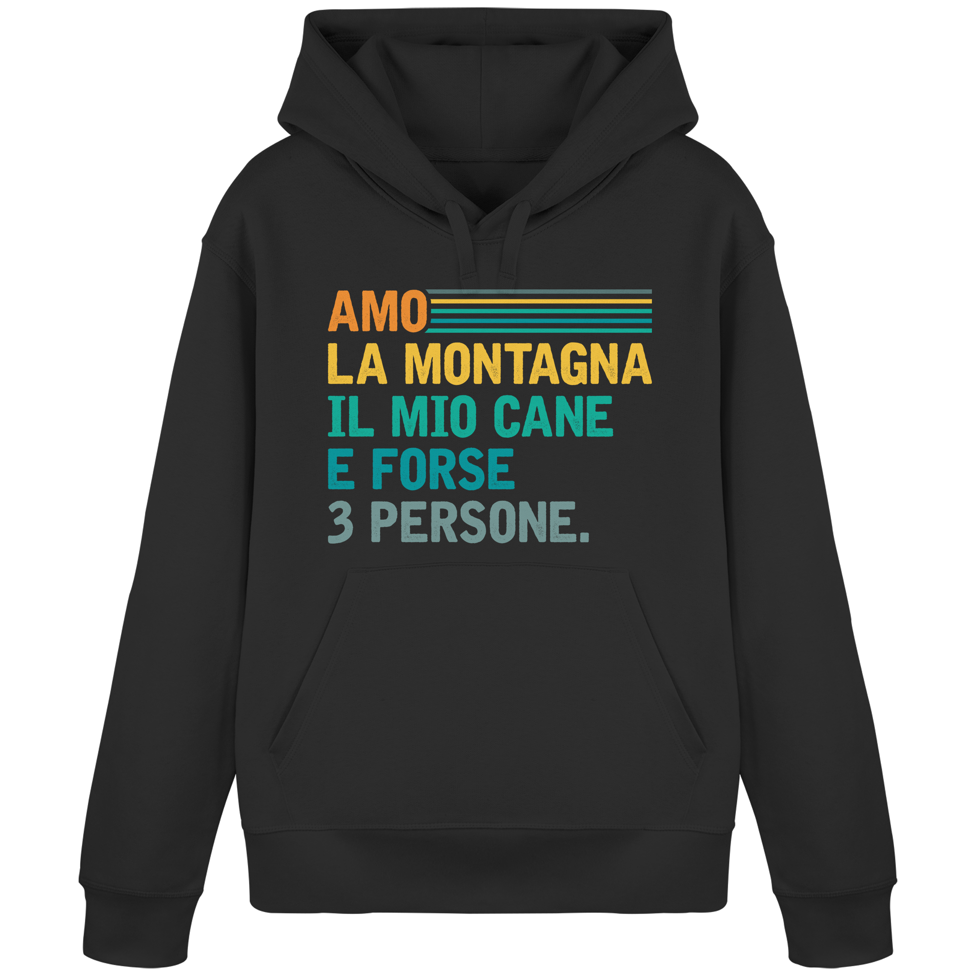 Ich liebe die Berge und meinen Hund – Unisex-Sweatshirt aus Bio-Baumwolle