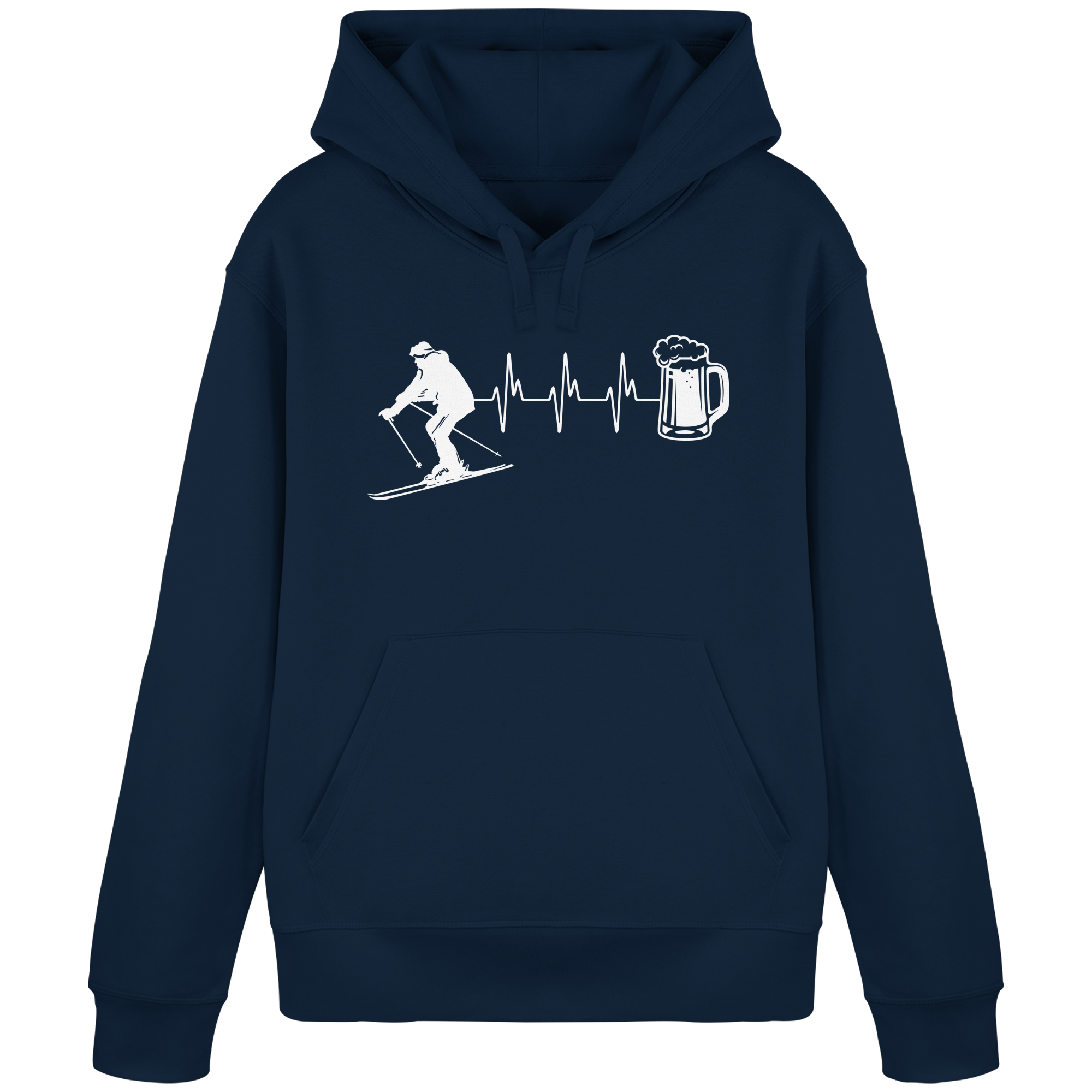 Battito sci e birra - Felpa unisex in cottone biologico