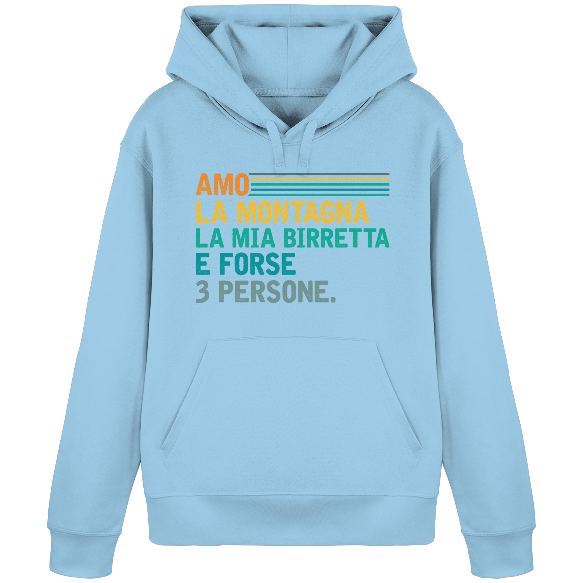 I Love the Mountains and My Beer - Unisex Organic Cotton Sweatshirt