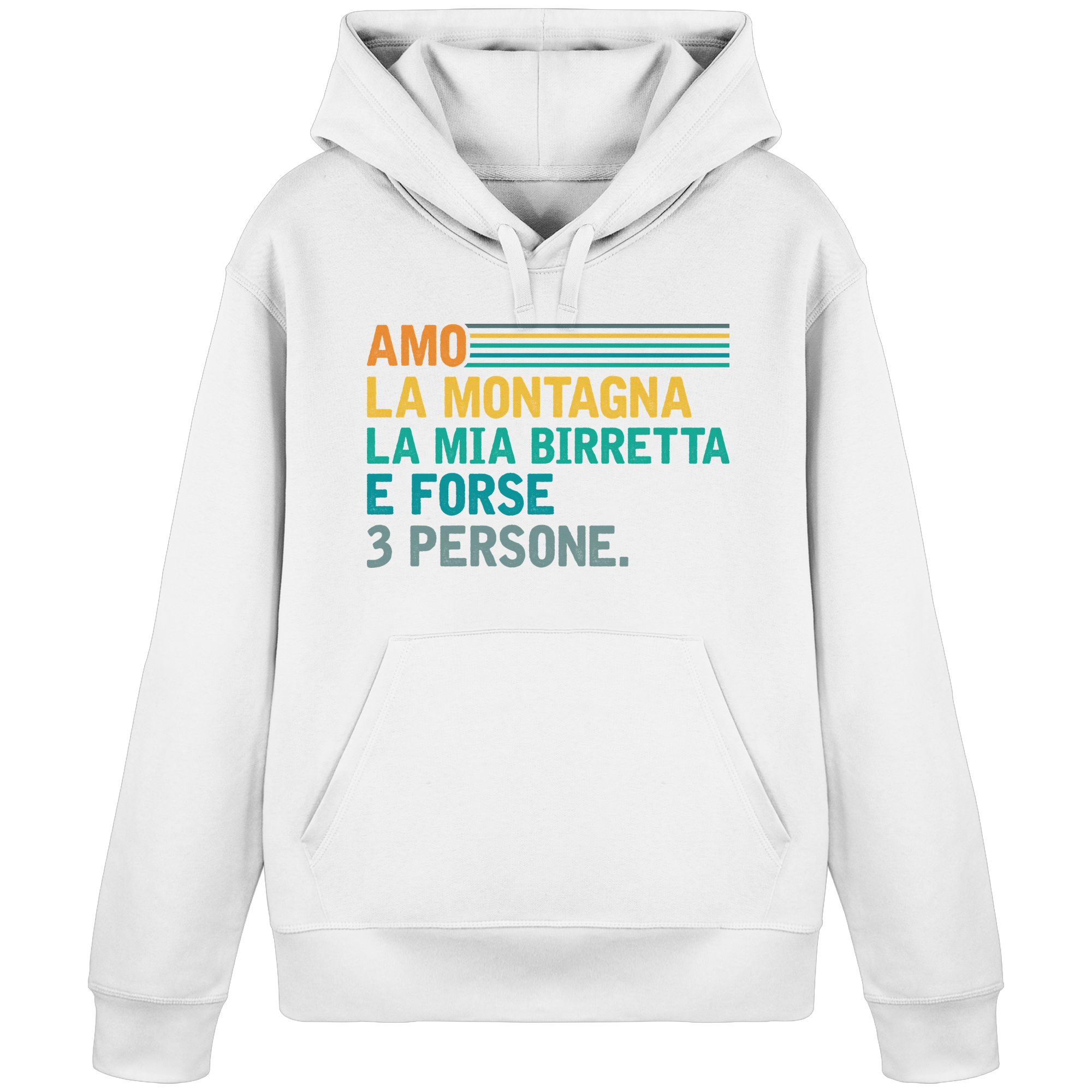 I Love the Mountains and My Beer - Unisex Organic Cotton Sweatshirt