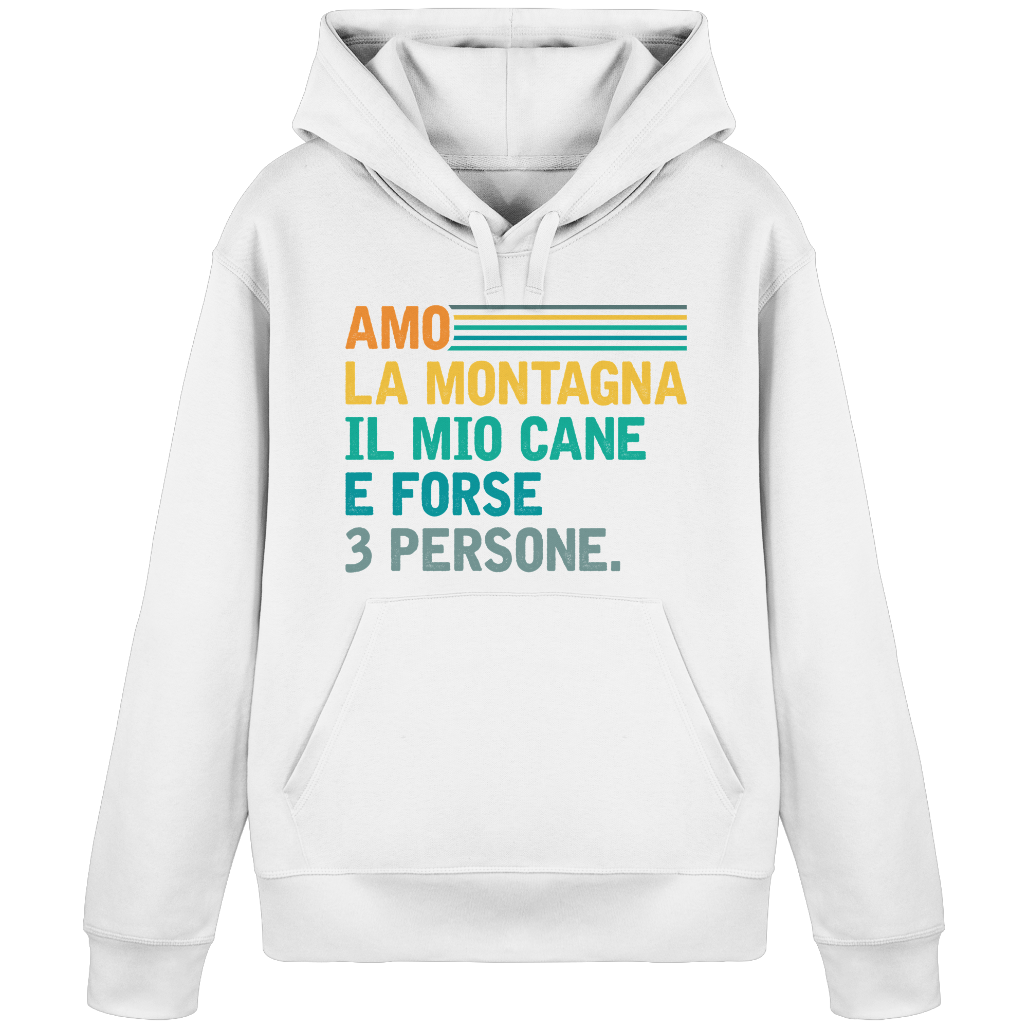 Ich liebe die Berge und meinen Hund – Unisex-Sweatshirt aus Bio-Baumwolle