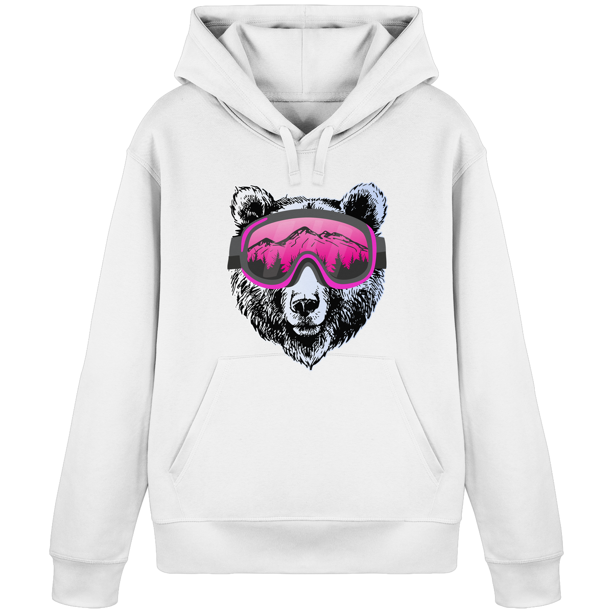 Orso Ski Donna - Felpa unisex in cottone biologico