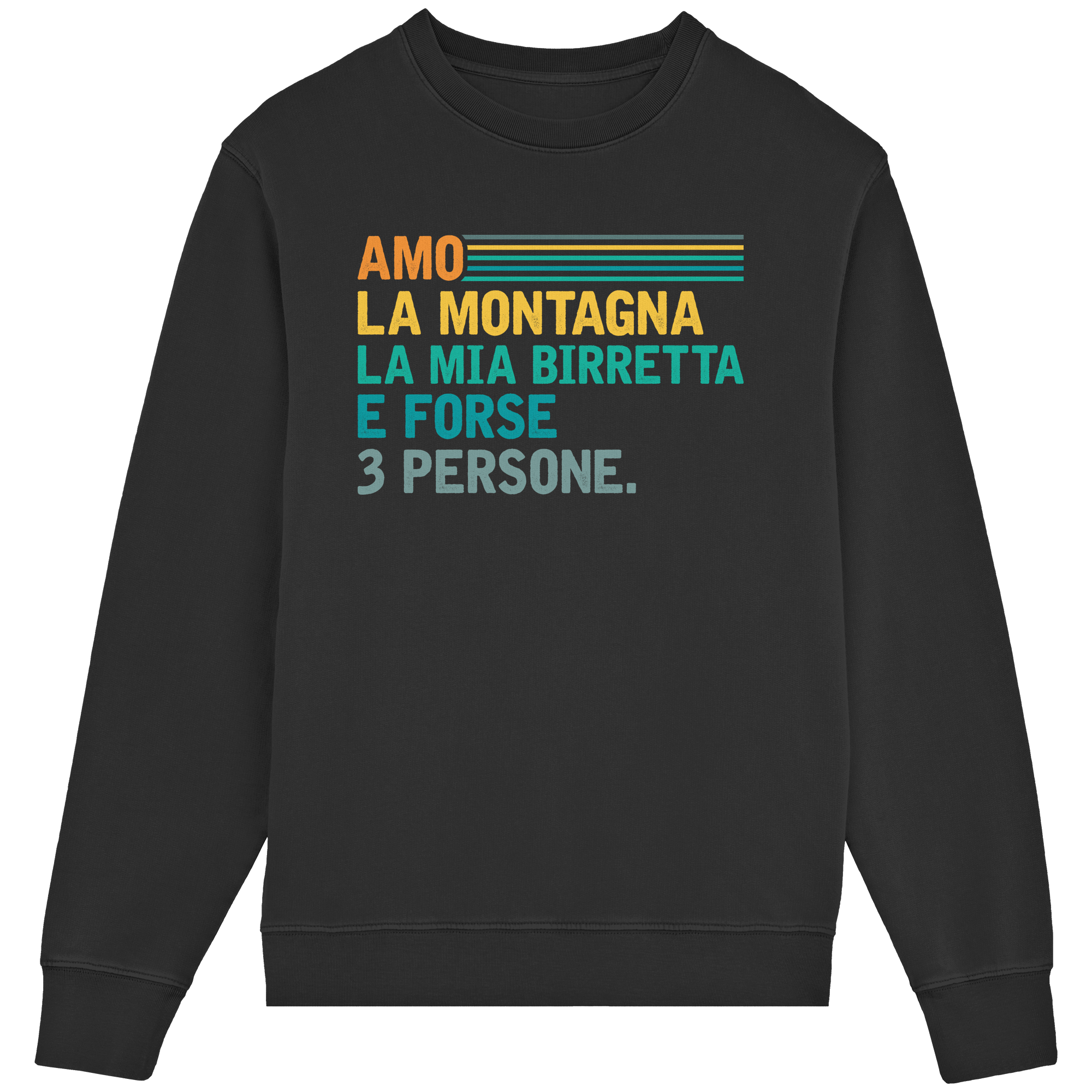 Ich liebe die Berge und mein Bier – Unisex-Rundhalsausschnitt aus Bio-Baumwolle