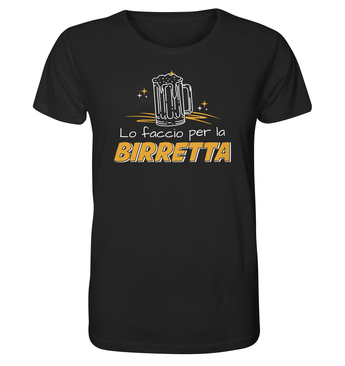 Lo faccio per la birretta - T-shirt Uomo in Cotone Biologico