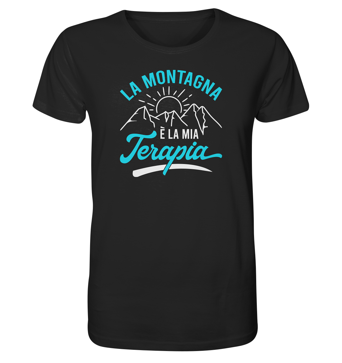 La montagna è la mia terapia - Men's Premium Organic T-Shirt