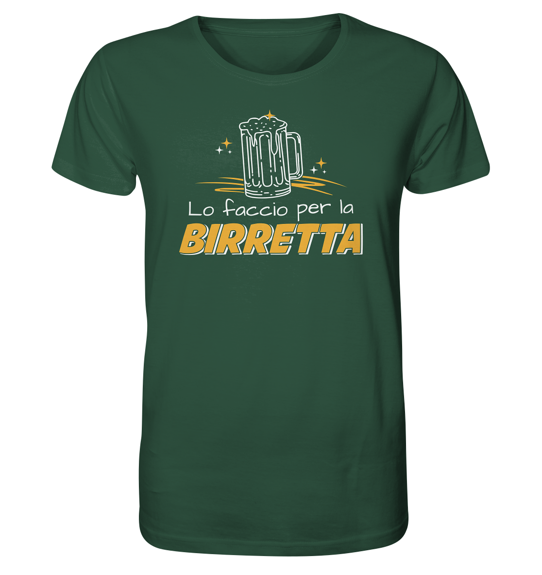 Lo faccio per la birretta - T-shirt Uomo in Cotone Biologico
