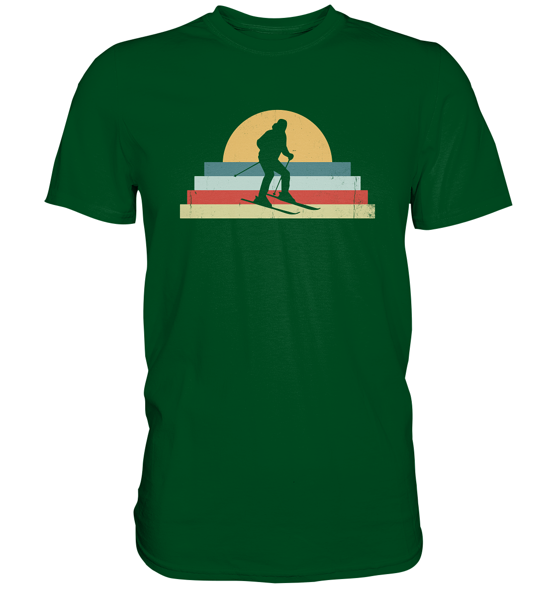 Ski Sunset - Men's Premium Organic T-Shirt