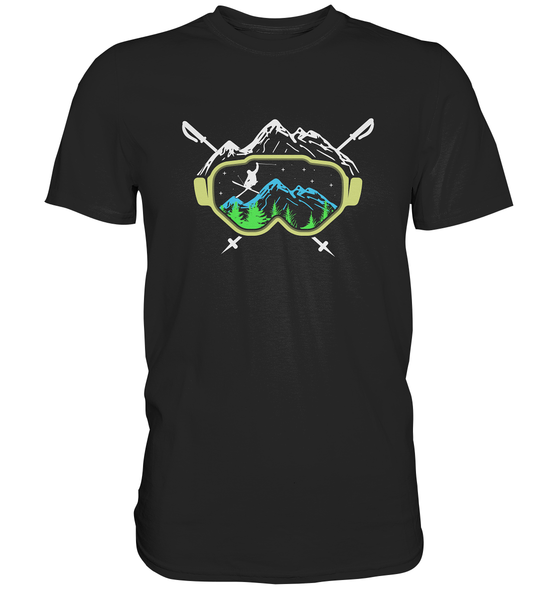 Ski goggles - T-shirt Uomo in Cotone Biologico