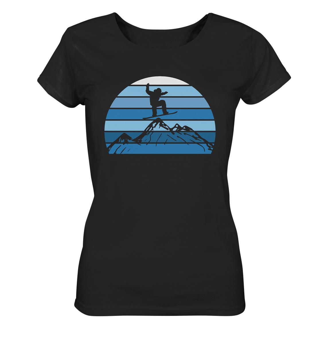 Snowboard - T-shirt Donna in Cotone Biologico