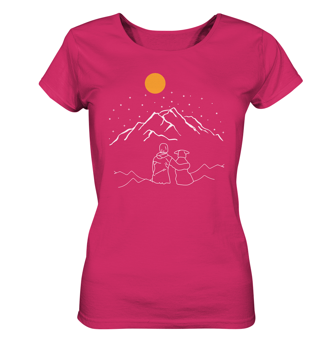 In montagna con il mio cane - T-shirt Donna in Cotone Biologico