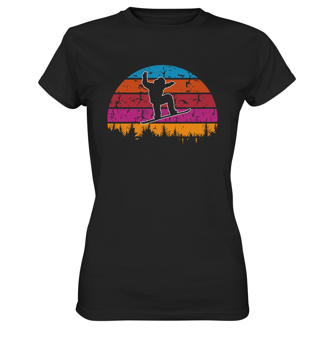 Snowboard - T-shirt Donna in Cotone Biologico