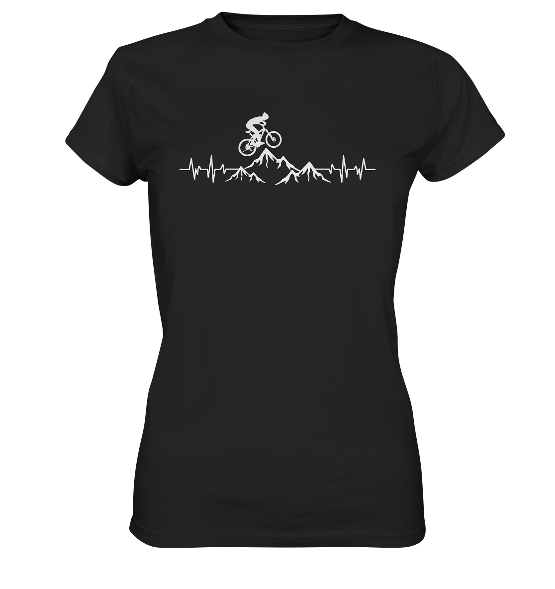 Battito di montagna in bici - T-shirt Donna in Cotone Biologico