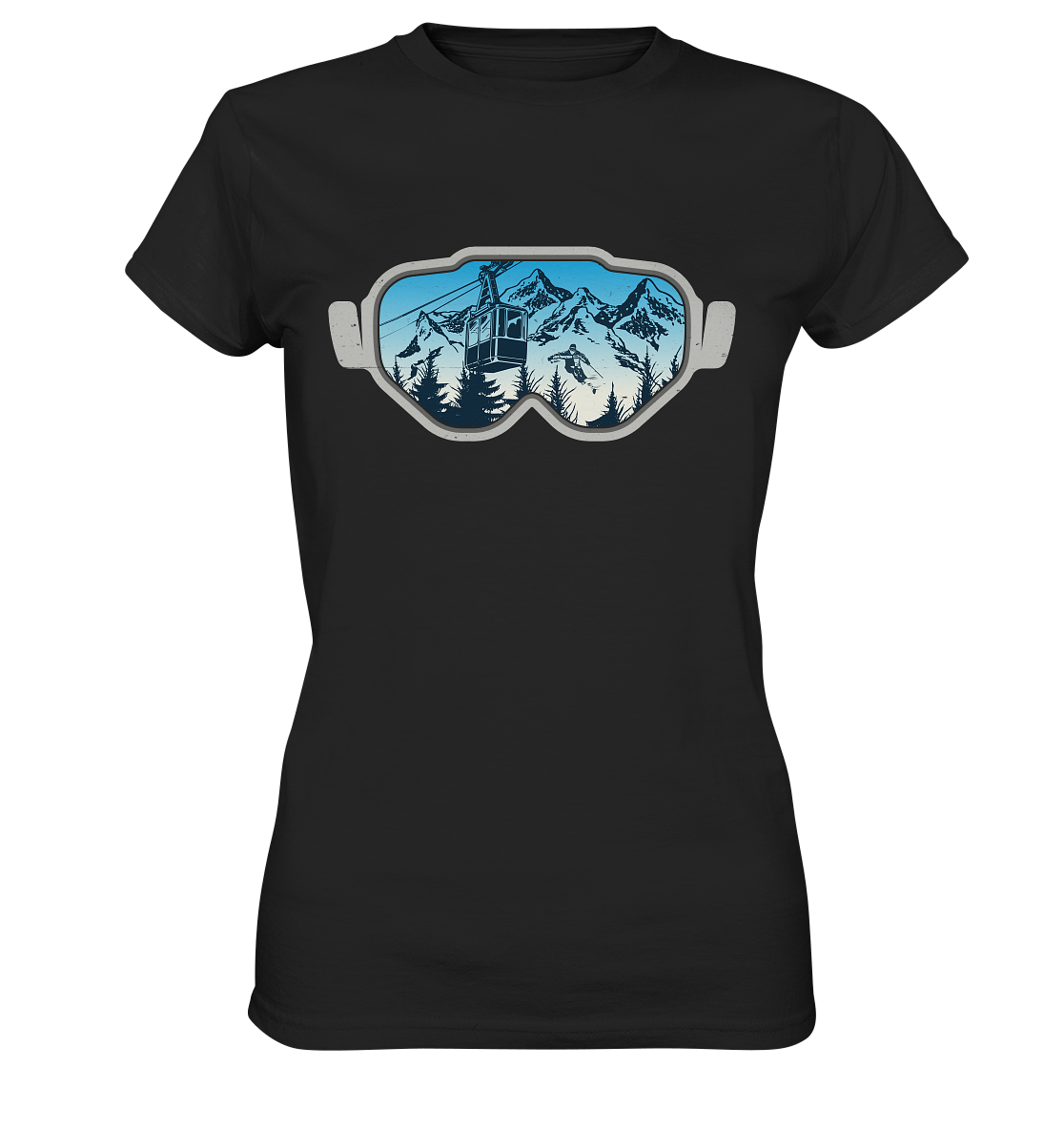 Occhiali da sci - T-shirt Donna in Cotone Biologico