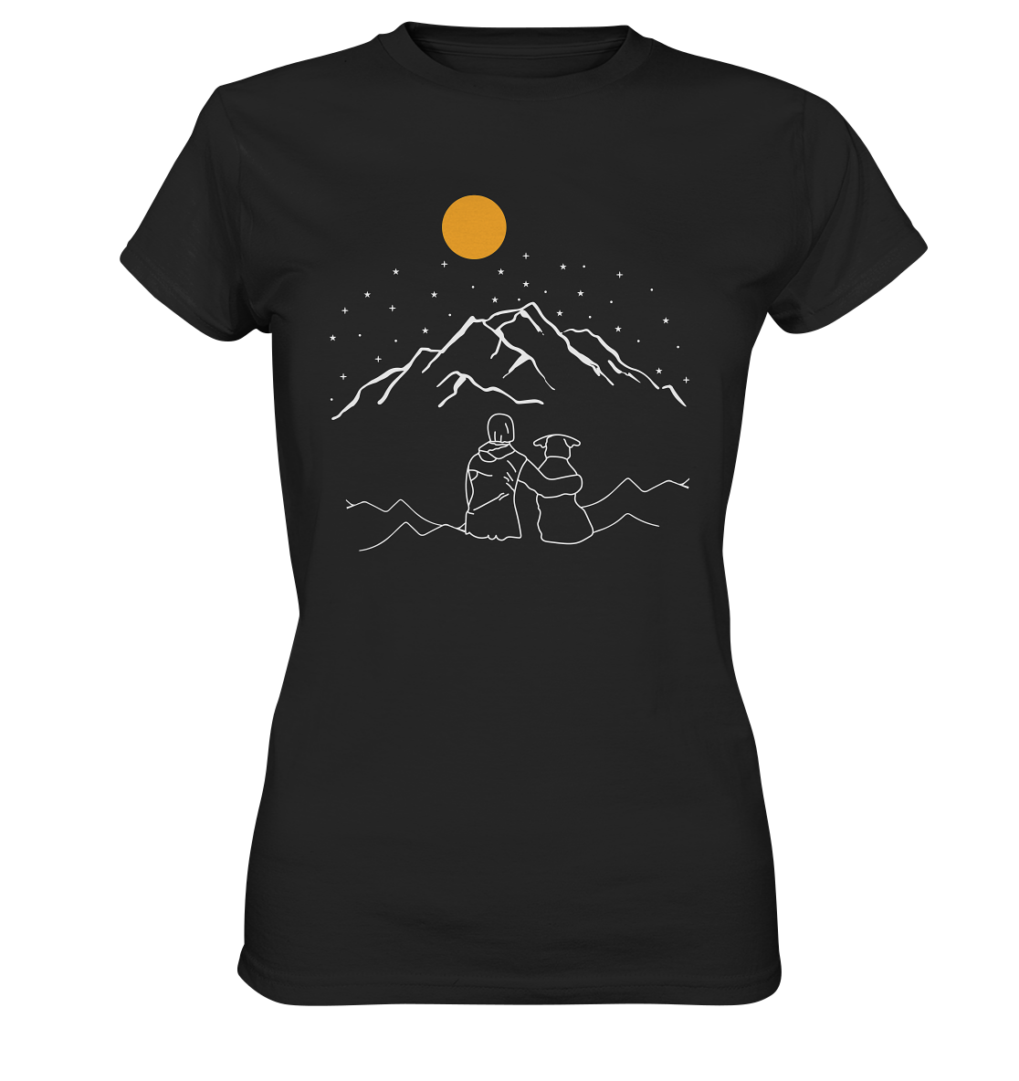 In montagna con il mio cane - T-shirt Donna in Cotone Biologico