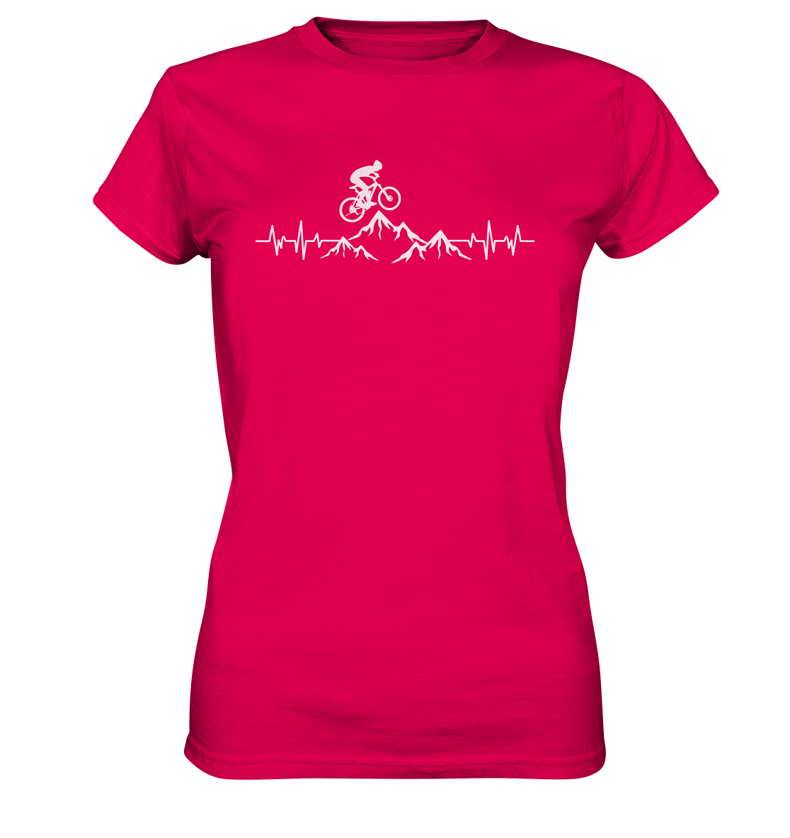 Battito di montagna in bici - T-shirt Donna in Cotone Biologico