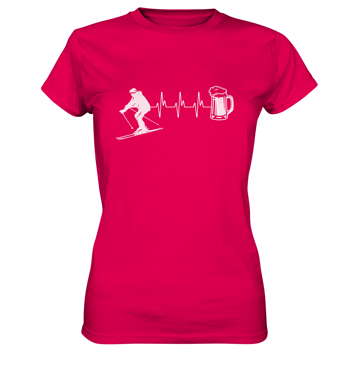 Battito Montagna & Sci - T-shirt Donna in Cotone Biologico