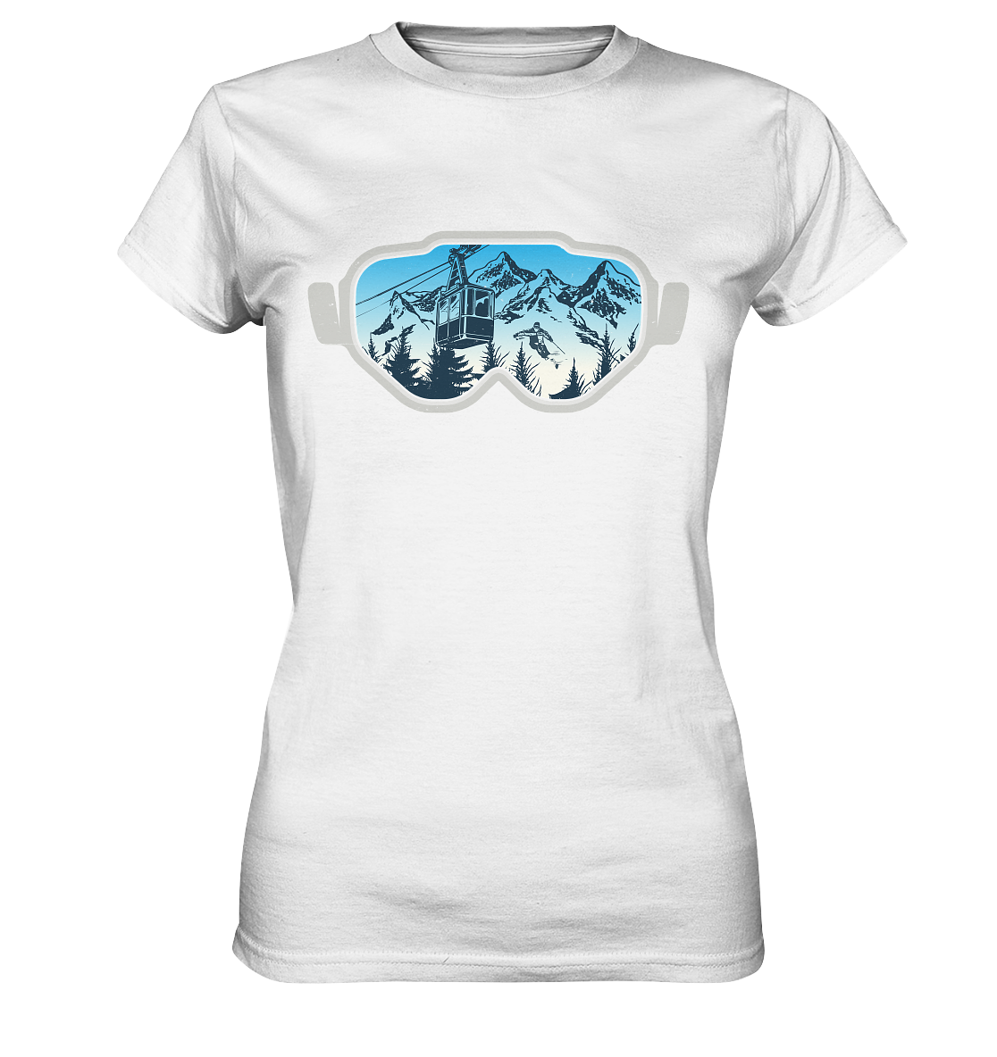 Occhiali da sci - T-shirt Donna in Cotone Biologico