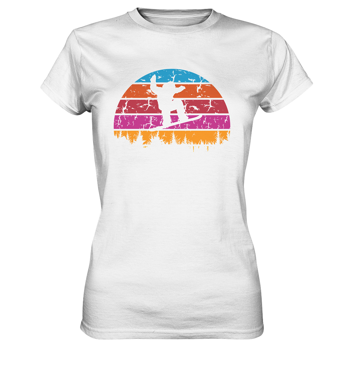 Snowboard - T-shirt Donna in Cotone Biologico