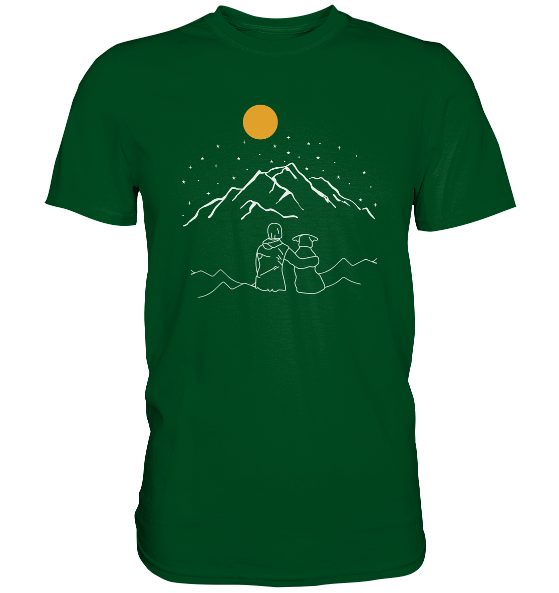 In montagna con il mio cane - T-shirt Uomo in Cotone Biologico