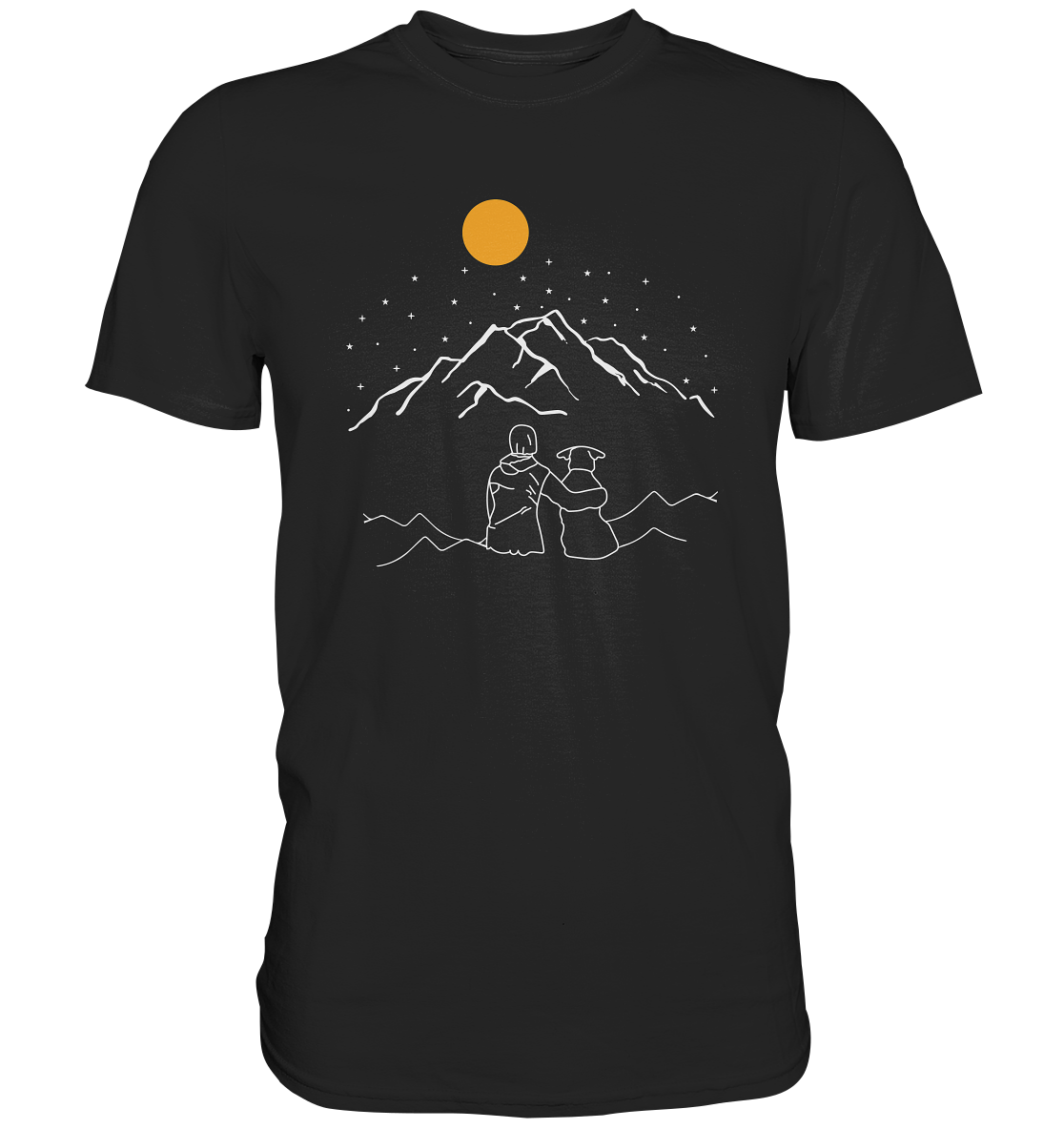 In montagna con il mio cane - T-shirt Uomo in Cotone Biologico