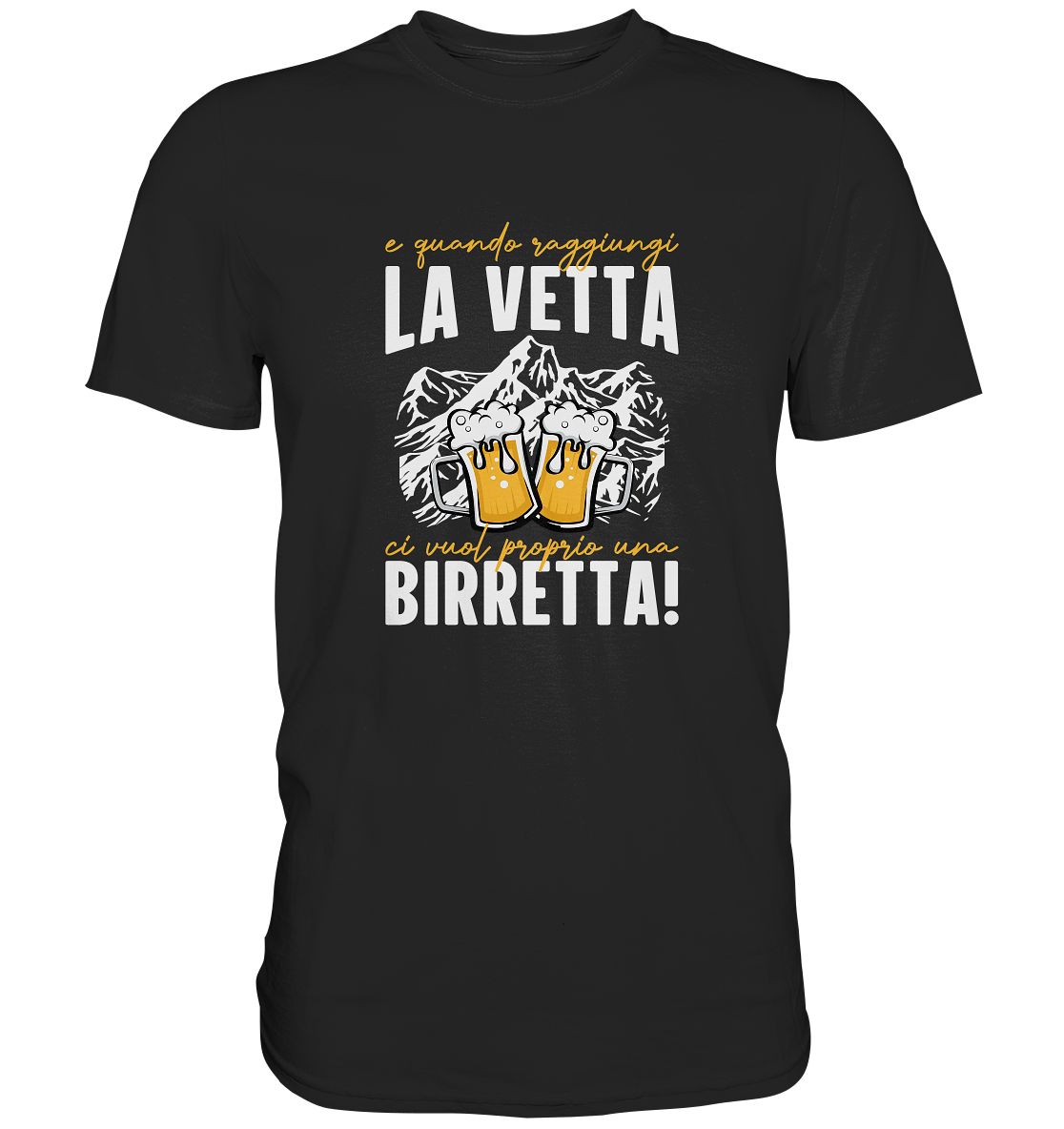E quando raggiungi la vetta - T-shirt Uomo in Cotone Biologico