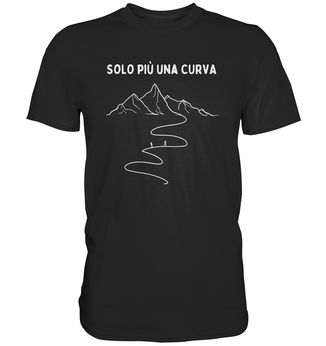 Solo più una curva - T-shirt Uomo in Cotone Biologico