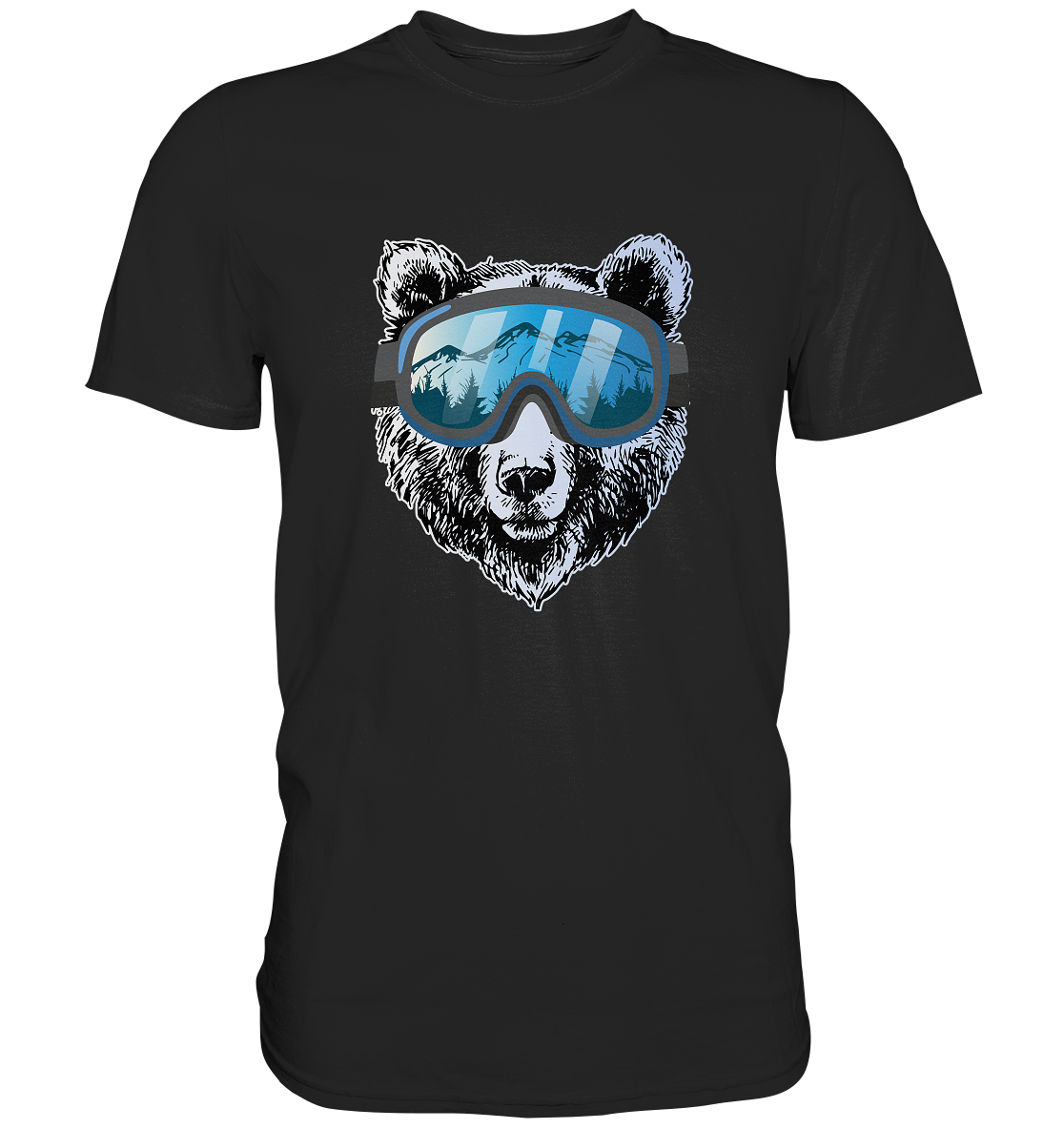 Orso Ski - T-shirt Uomo in Cotone Biologico