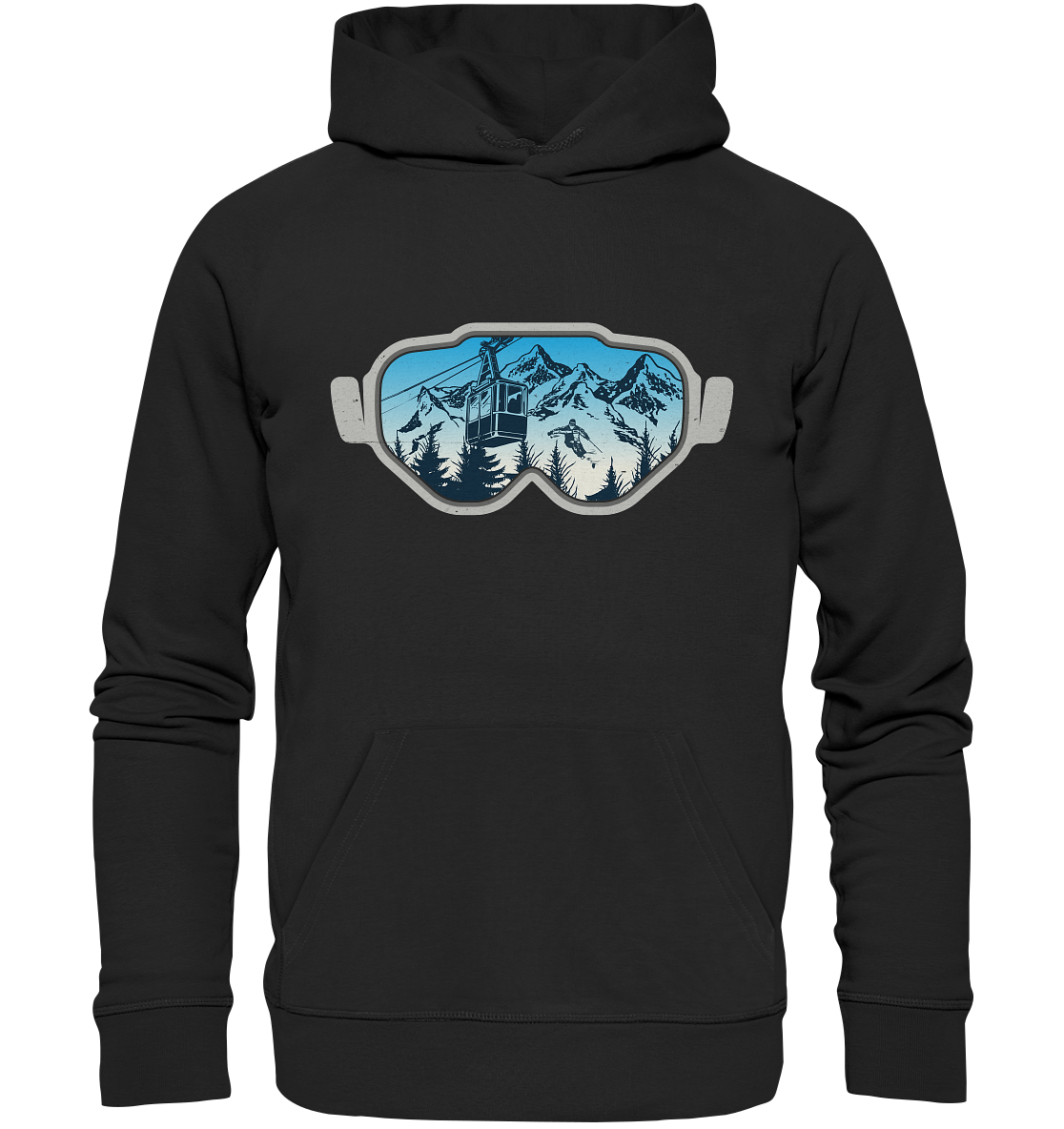 Ski glasses - Men's hoodie