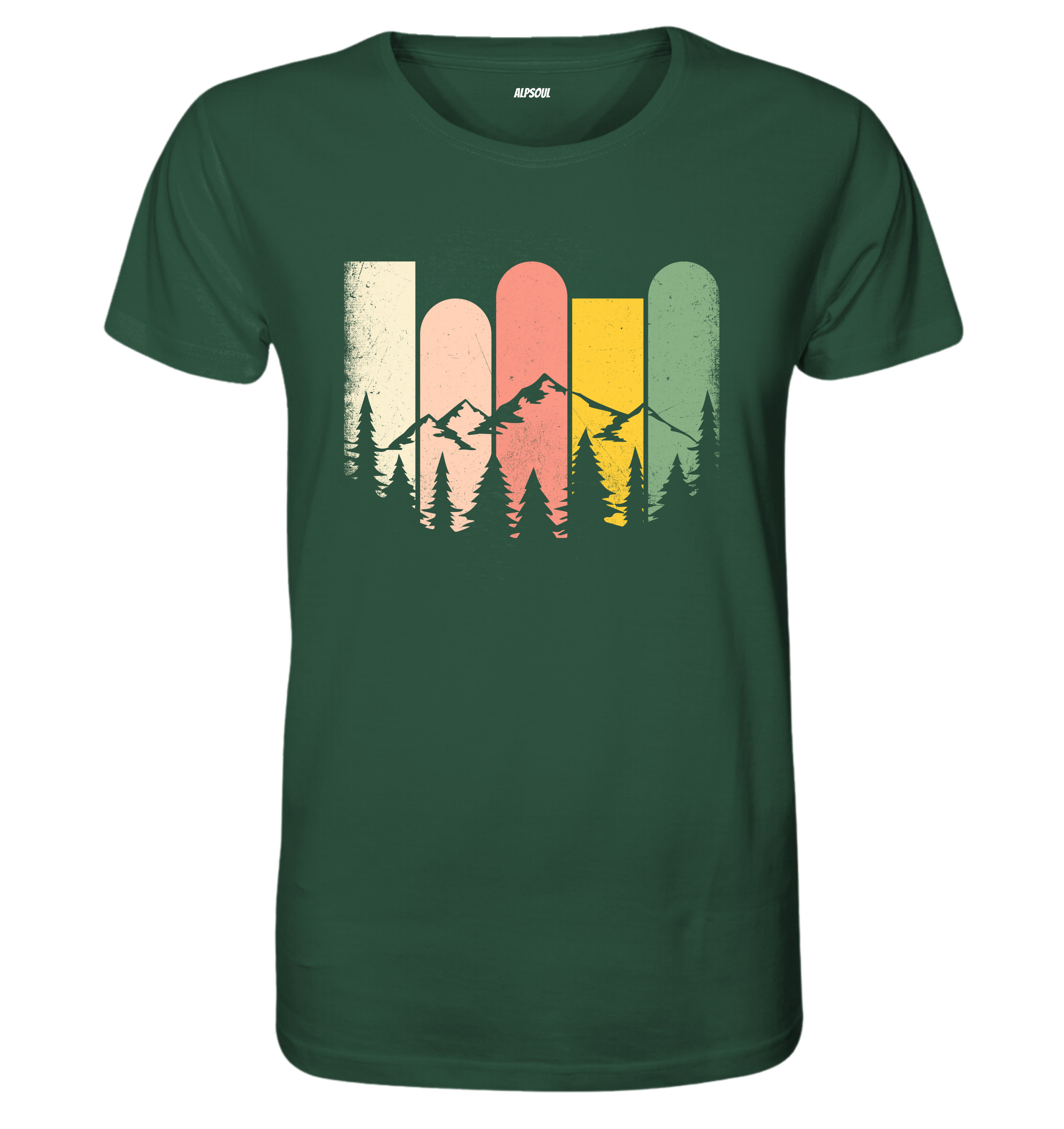 Mountains Retro - Men's Premium Organic T-Shirt
