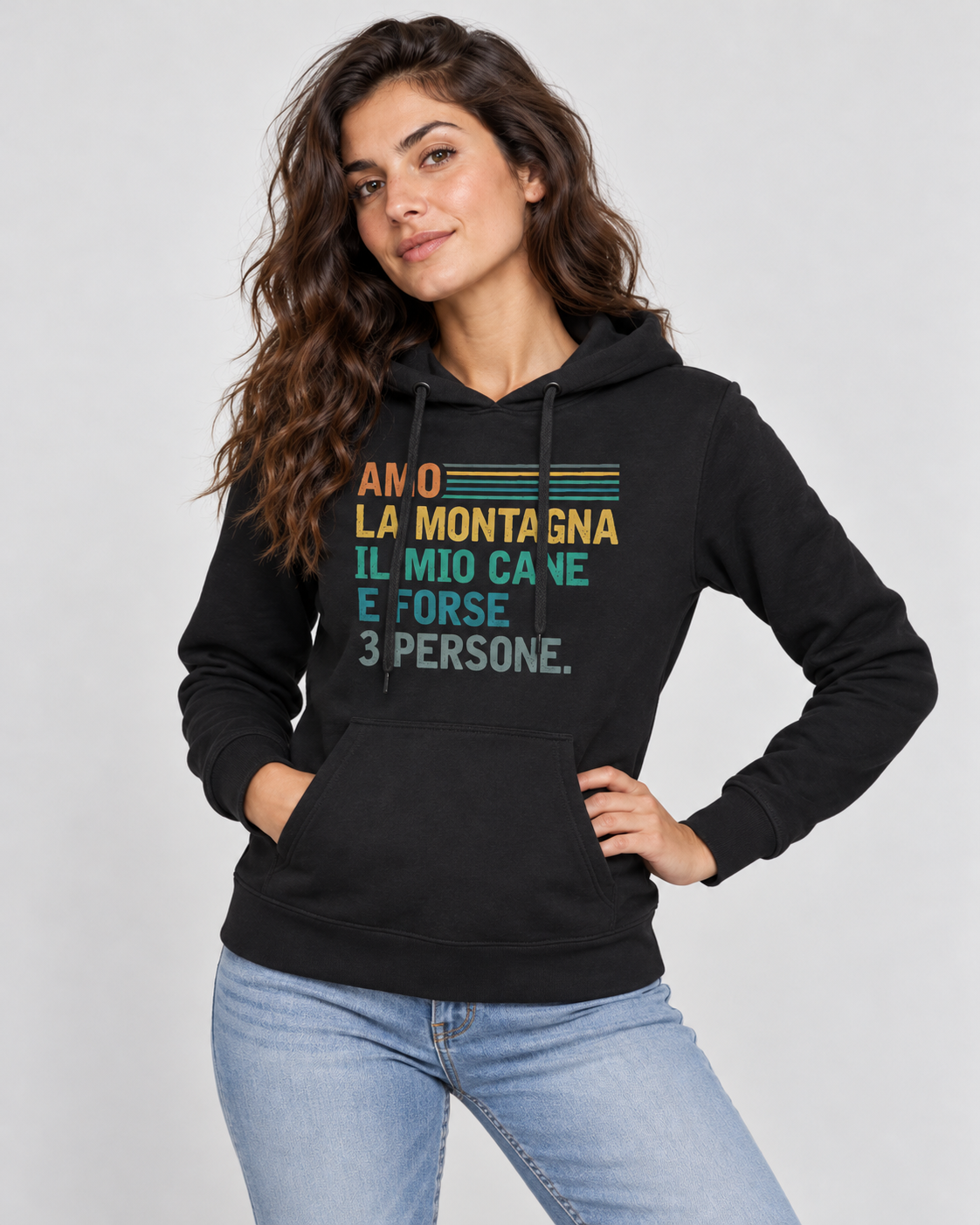 Amo la montagna e il mio cane - Felpa donna