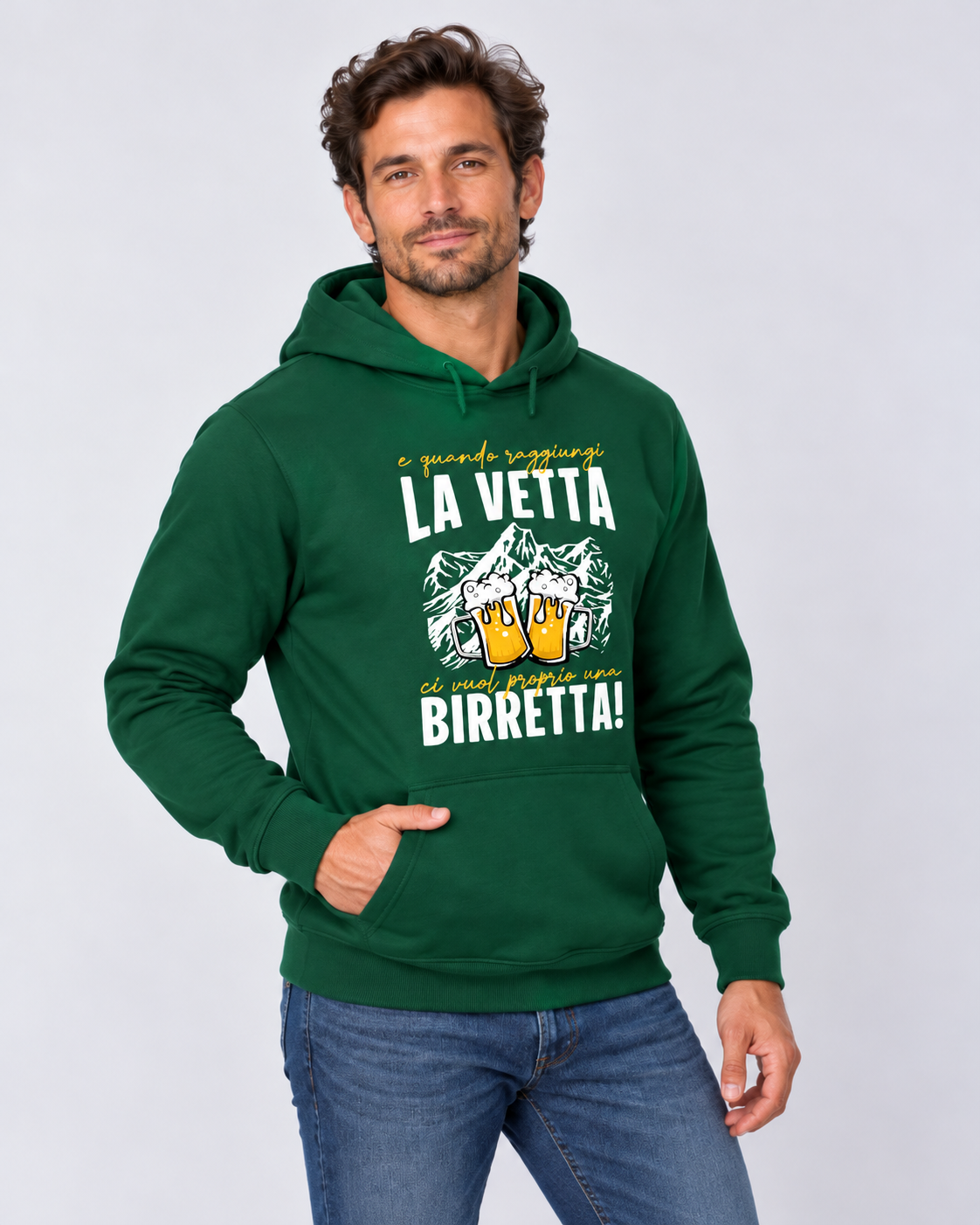 E quando raggiungi la vetta - Felpa uomo