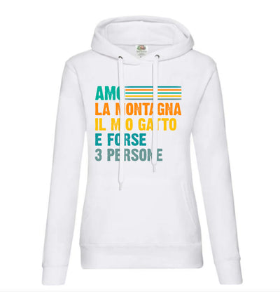 Ich liebe die Berge und meine Katze – Damen-Sweatshirt
