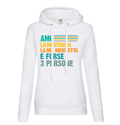 Amo la montagna e la mia bicicletta - Felpa donna
