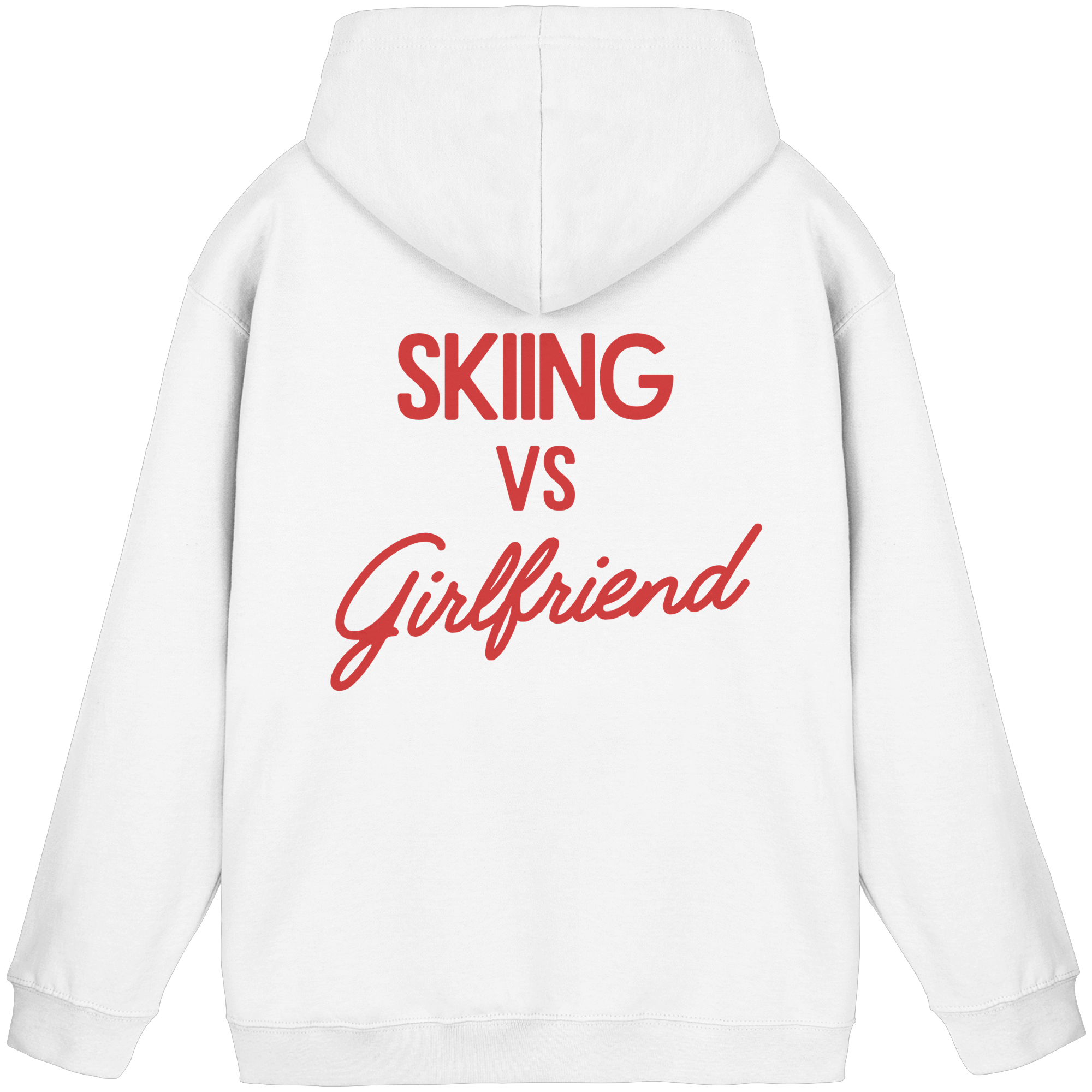 Skiing vs Girlfriend - Basic Unisex Hoodie