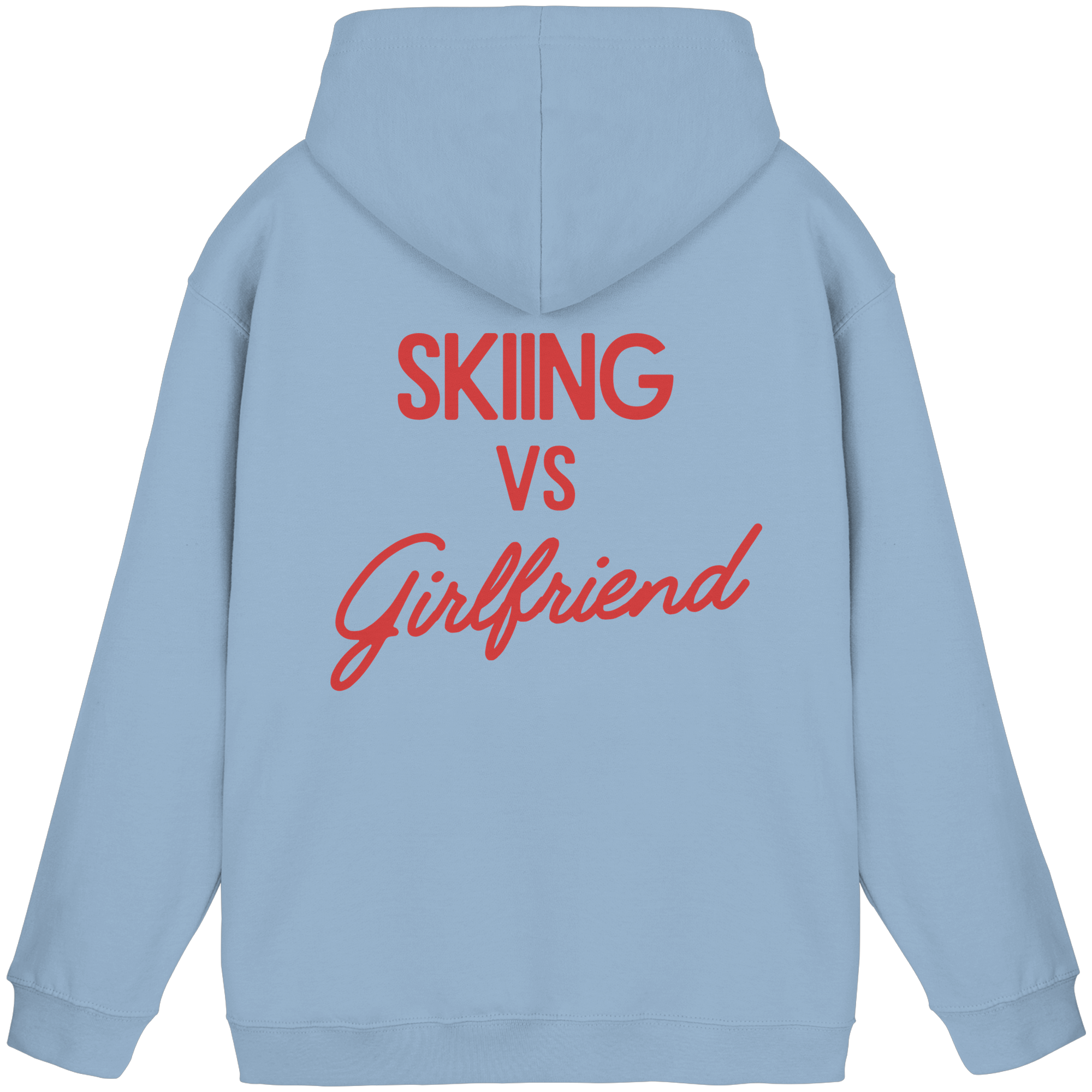 Skifahren vs. Freundin – Basic Unisex Hoodie