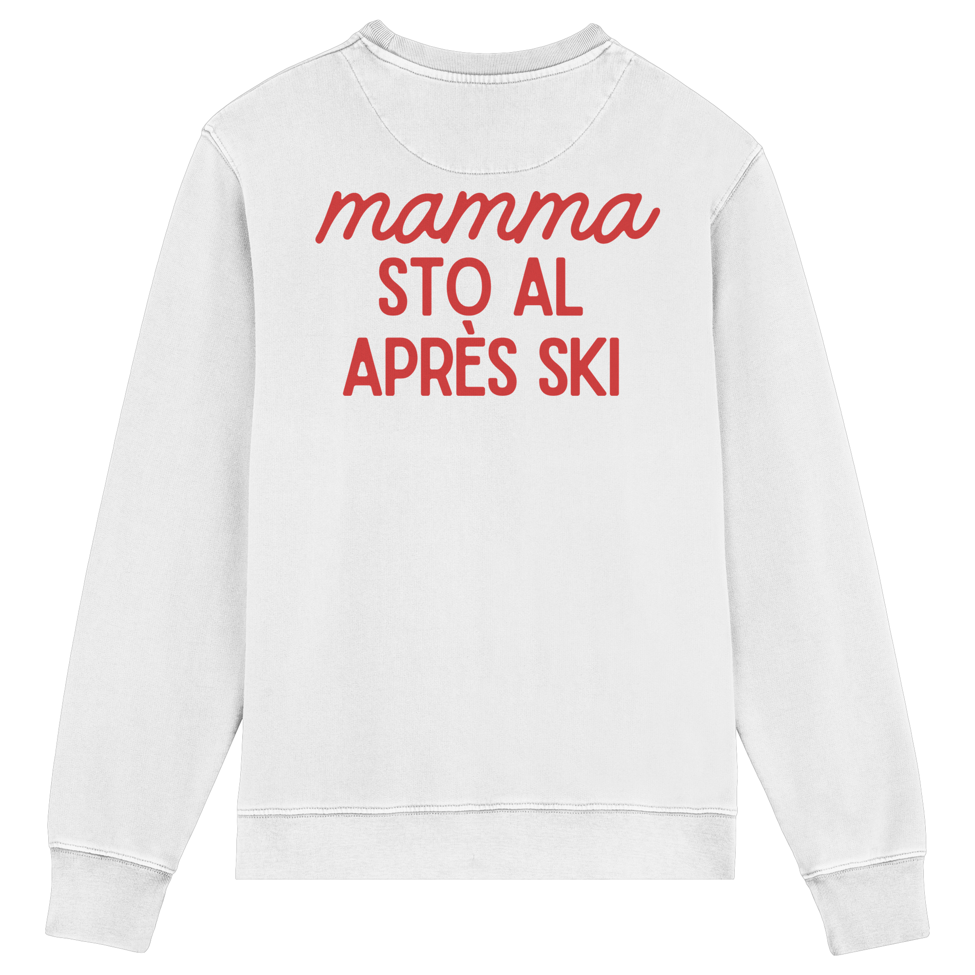 Mama, ich bin beim Après-Ski – Unisex-Rundhalsausschnitt aus Bio-Baumwolle