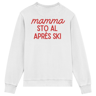Mama, ich bin beim Après-Ski – Unisex-Rundhalsausschnitt aus Bio-Baumwolle