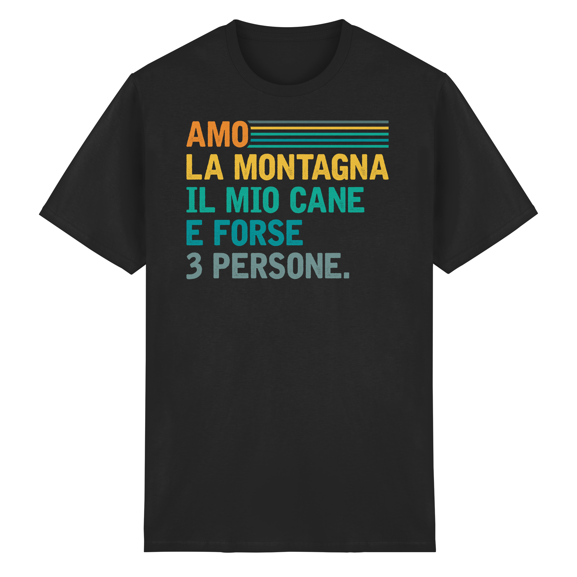 Amo la montagna e il mio cane - T-Shirt unisex in cottone biologico