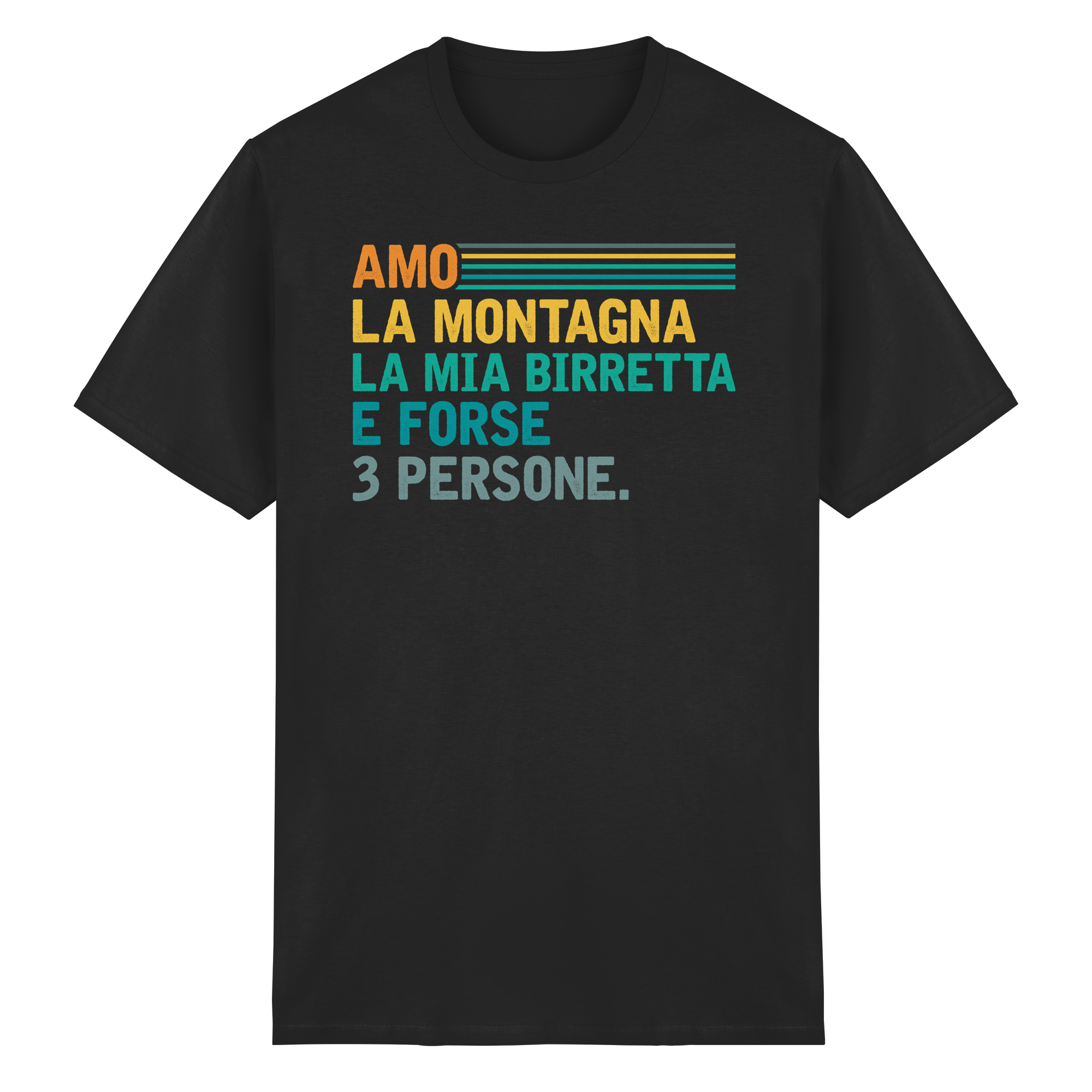 Amo la montagna e la mia Birretta - T-shirt unisex in cottone biologico