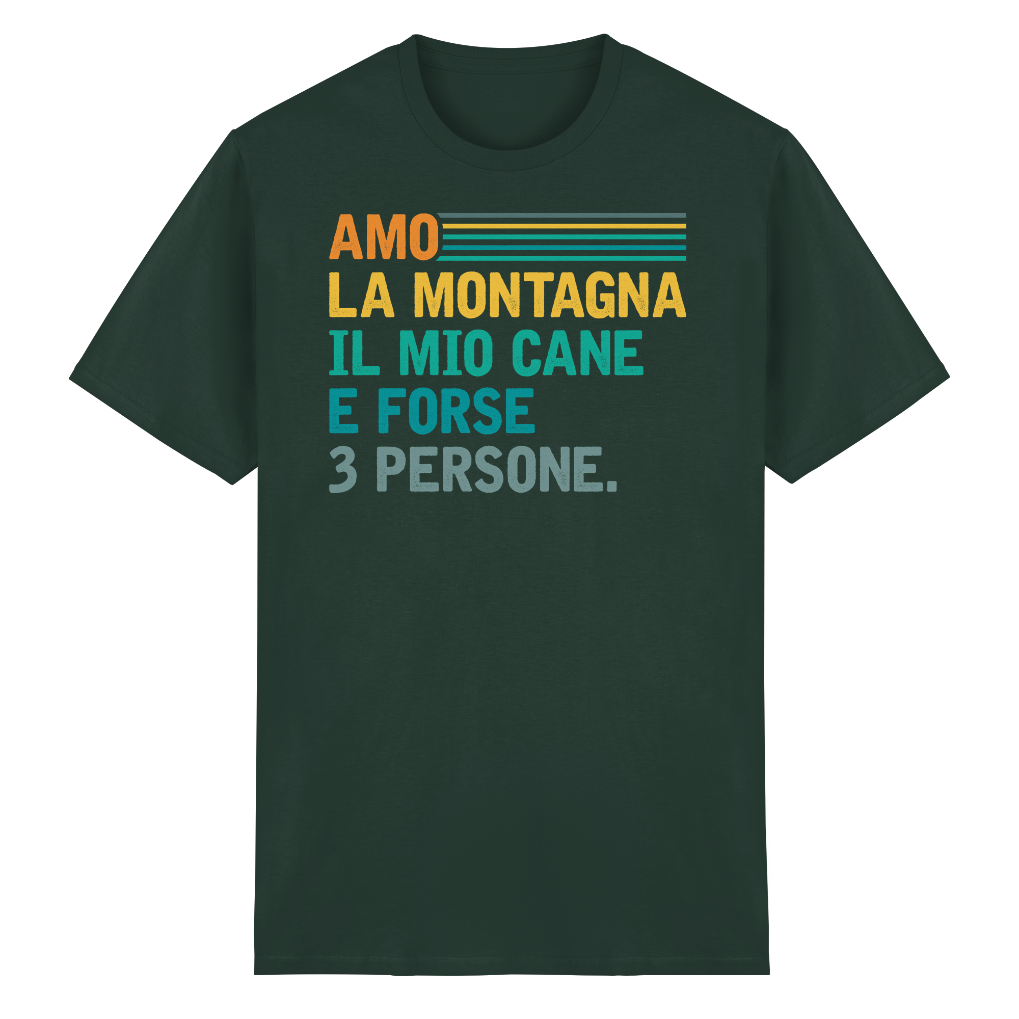 Amo la montagna e il mio cane - T-Shirt unisex in cottone biologico