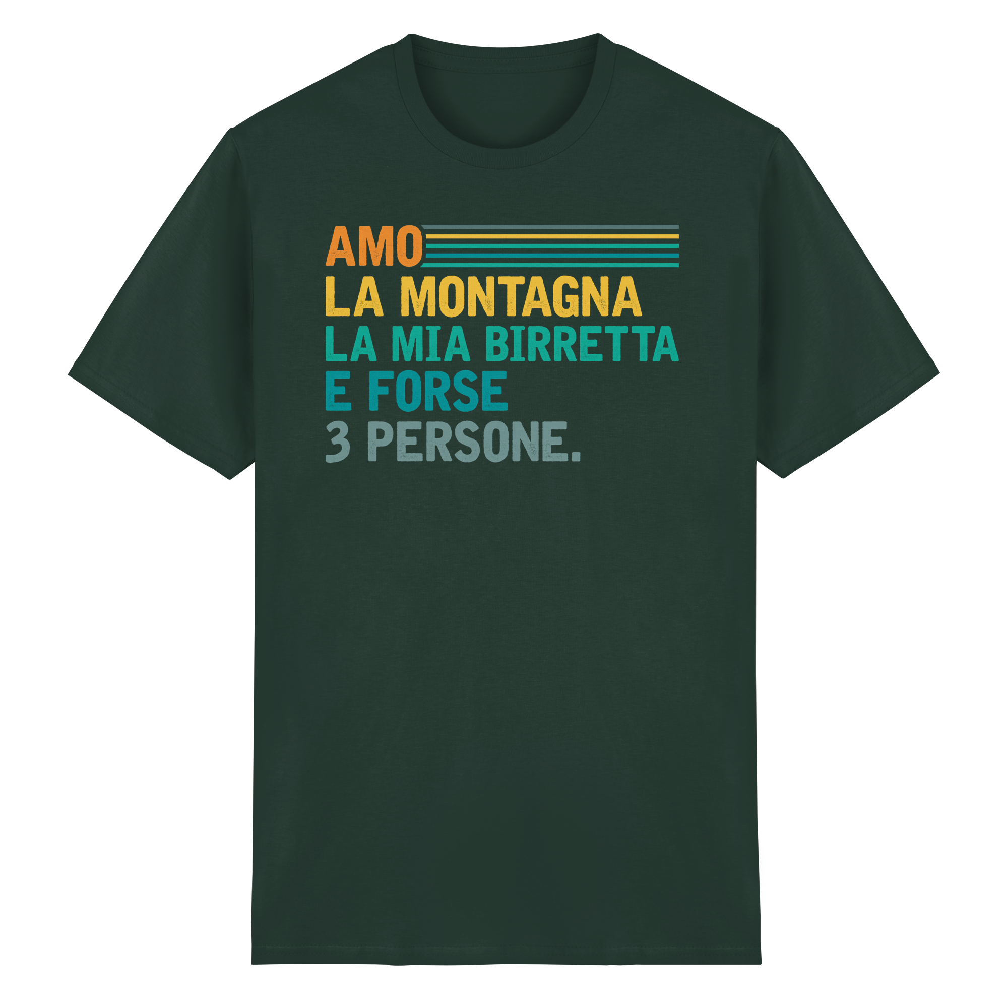 Amo la montagna e la mia Birretta - T-shirt unisex in cottone biologico
