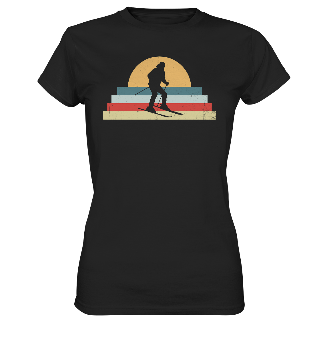 Ski sunset - Women's Premium Organic T-Shirt