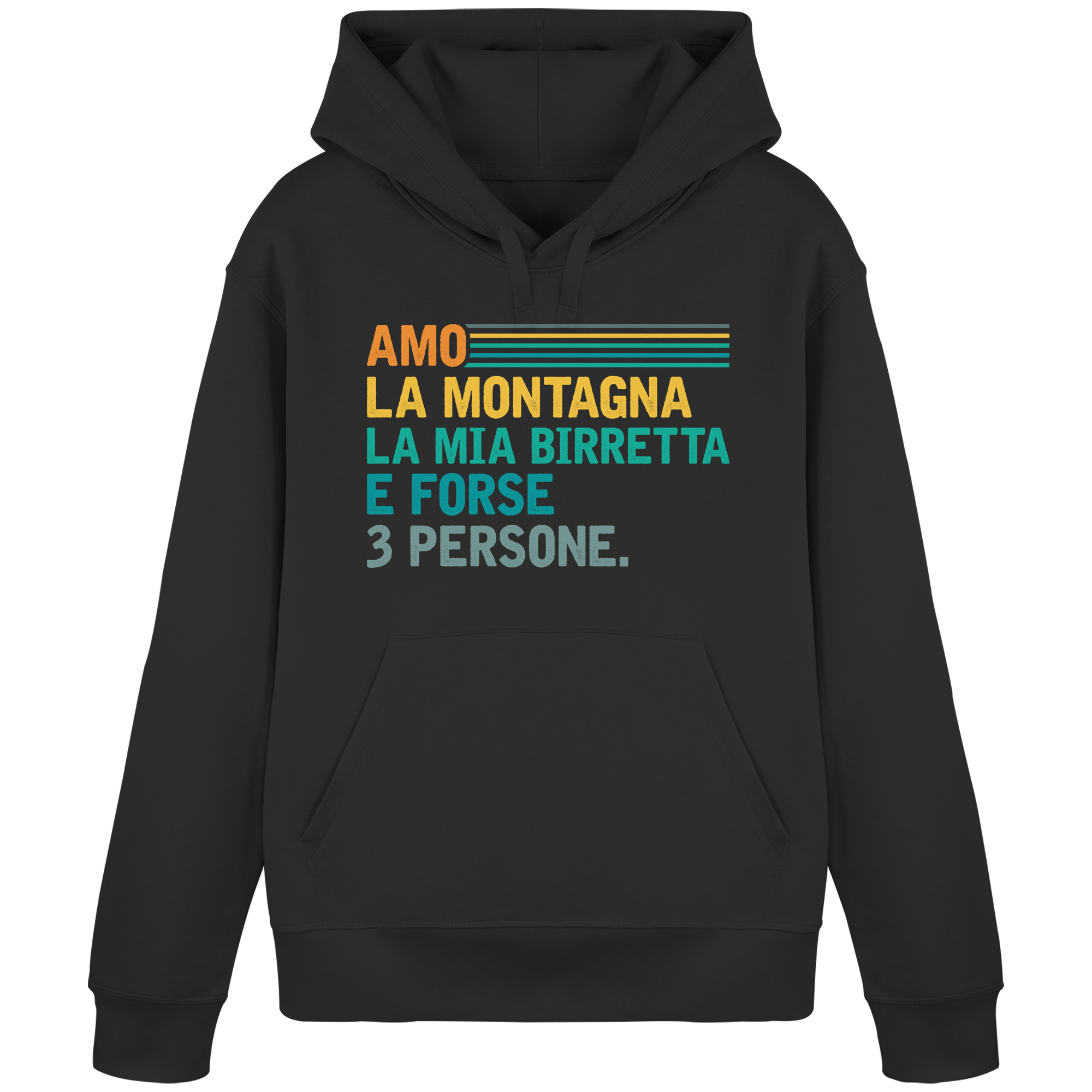 Amo la montagna e la mia Birretta - Felpa Uomo