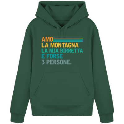 Ich liebe die Berge und mein Bier – Unisex-Sweatshirt aus Bio-Baumwolle