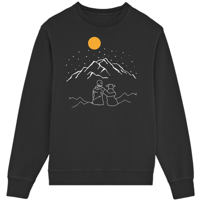 In den Bergen mit meinem Hund - Unisex-Rundhalsausschnitt aus Bio-Baumwolle